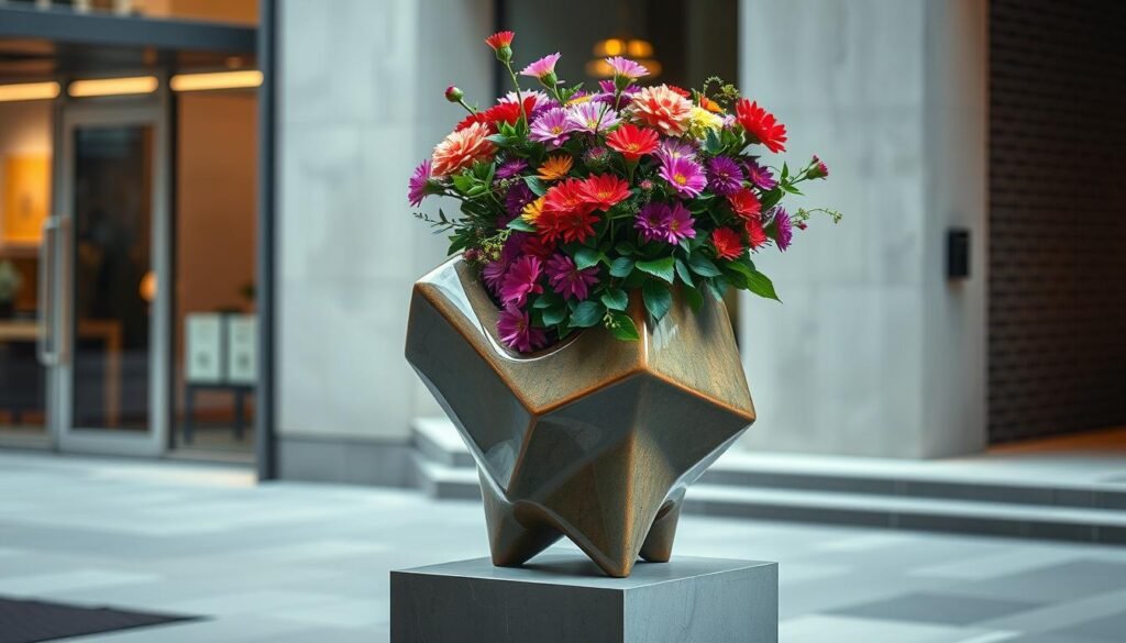 creative flower container