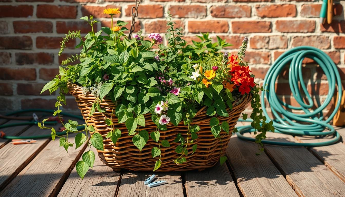 laundry basket gardening