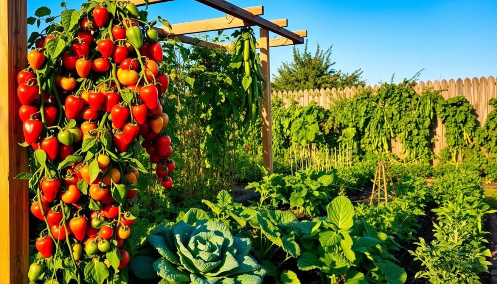 seasonal trellis gardening