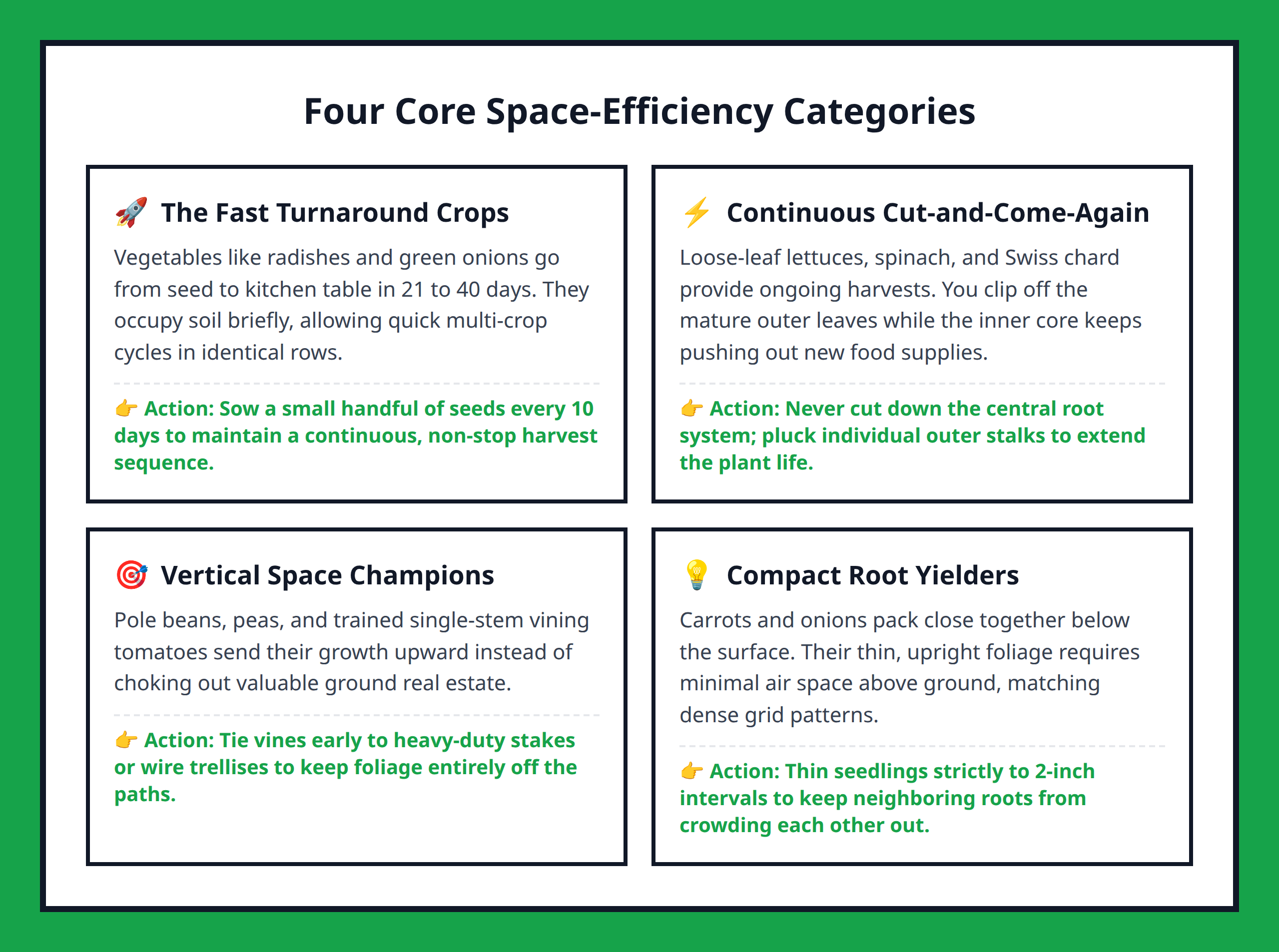 Card Grid Grouping Vegetables by Intensive Spatial Efficiency Types