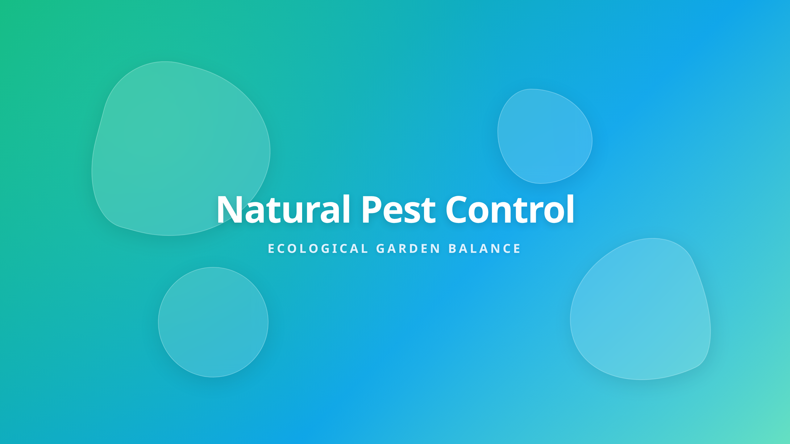 Natural Pest Control Garden Cover with Glassmorphism Elements